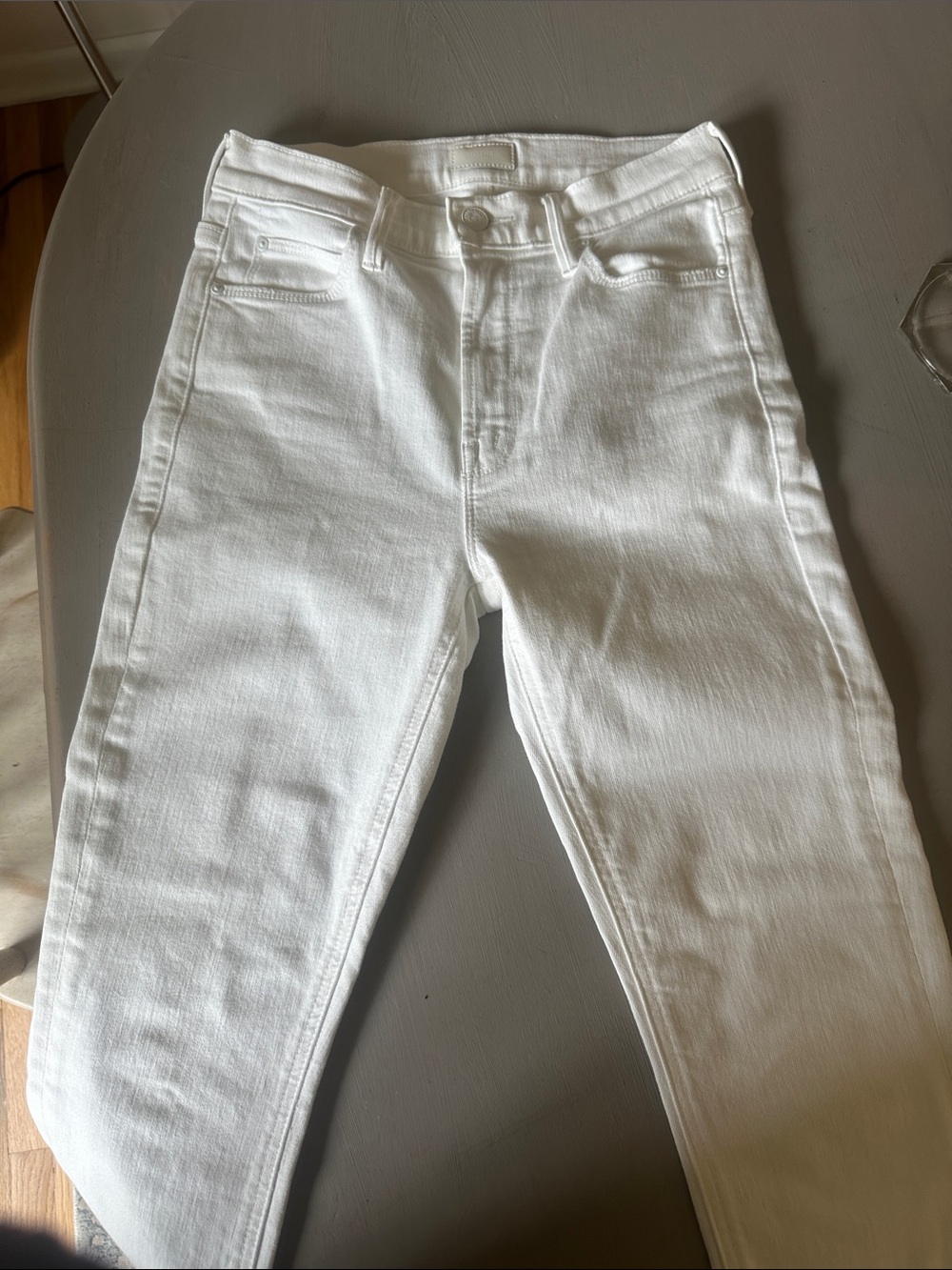 Mother Women’s White High-Rise Skinny Jeans